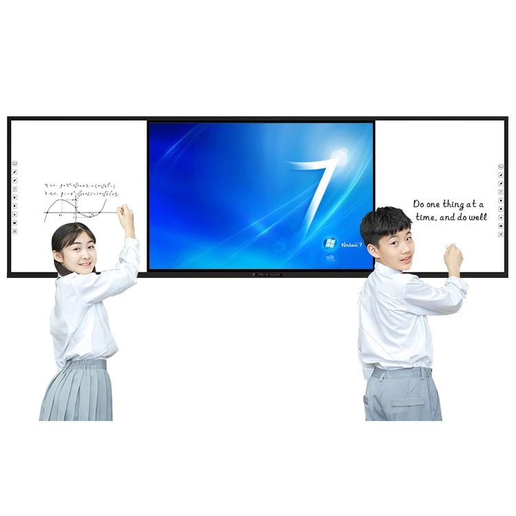 First Launch Educational Equipment Touch White Board Online Learning Tools Interactive Smart Blackboard LED for Children 75 Inch