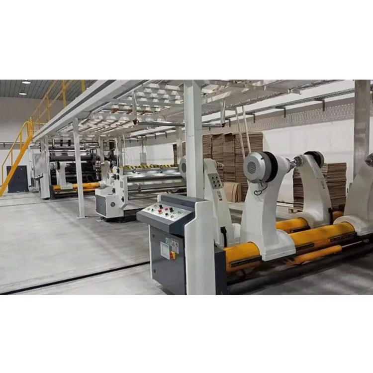 High speed corrugated production line 2/3/5/7plyers package machine roll to sheet cutting machine