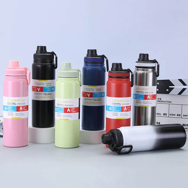 25oz Insulated Sports Bottle High quality 800ml double wall large mouth stainless steel vacuum water bottle Thermos Flask 750ml