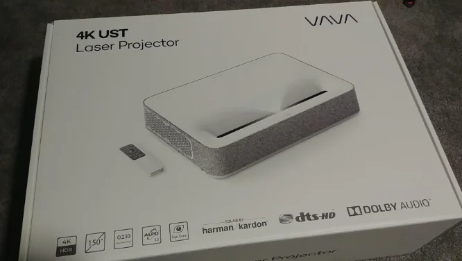  Лазерный ТВ-проектор VAVA 4K UHD проектор для домашнего кинотеатра глобальная версия 2500 ANSI-люмен 4k Черный UST встроенный