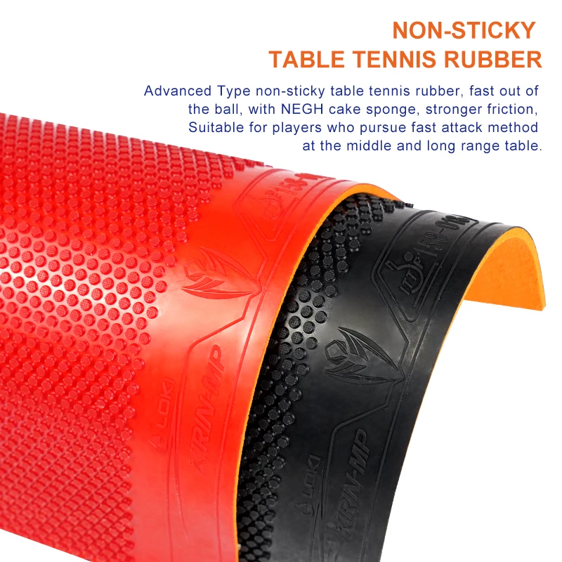 Loki KIRIN MP ITTF Approved Rubber Non-Sticky Internal Energy Cake Sponge Professional Table Tennis Racket Rubber