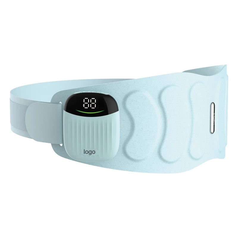 Hot Selling Fitness Massage Belt Menstrual Cramps Period Hot Compress Portable EMS Pulse Massage Belt for Waist