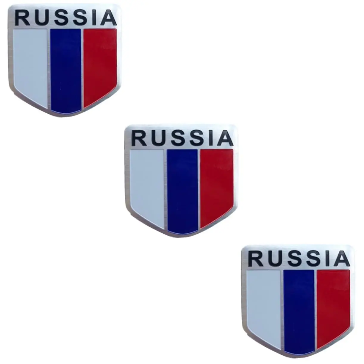 Natural Style American Flag Label Metal Car Stickers 3d Price Aluminum Emblem Small Size Custom Metal Sticker