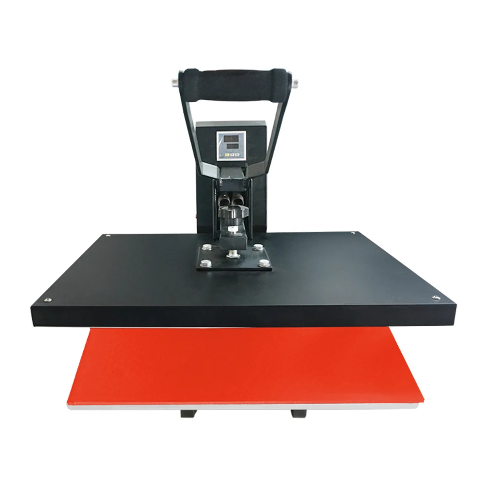 40*60 cm Teflon Flat Aluminum Plate Custom Logo Manual Clothes Heat Transfer Machine For Garment