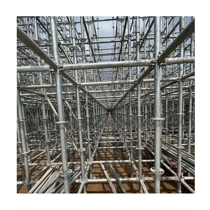 traditional metal ringlock frame scaffolding tower platforms formwork prop pipe clamps for construction house
