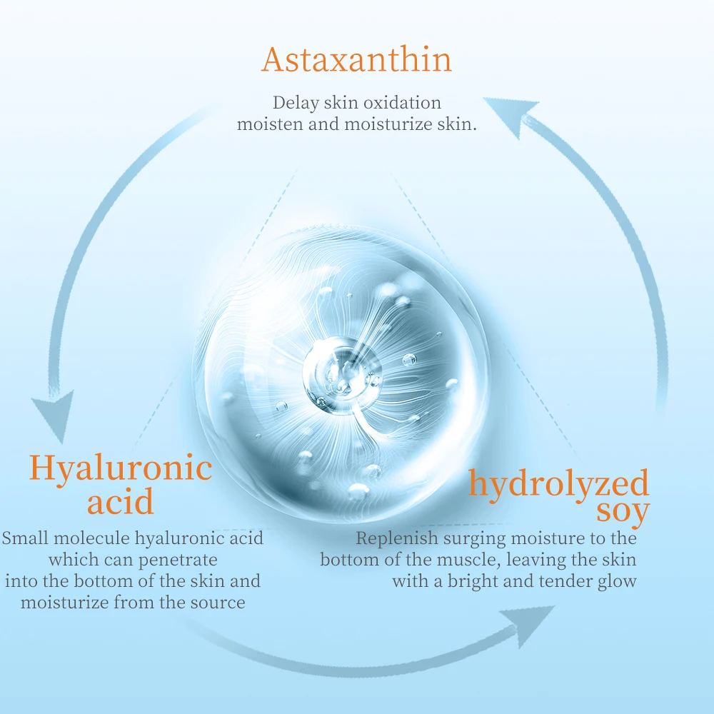FAYANKOU Private Label 30ml Organic Antioxidant Brightening Firming Anti Wrinkles Brightening Serum Astaxanthin Serum For Face