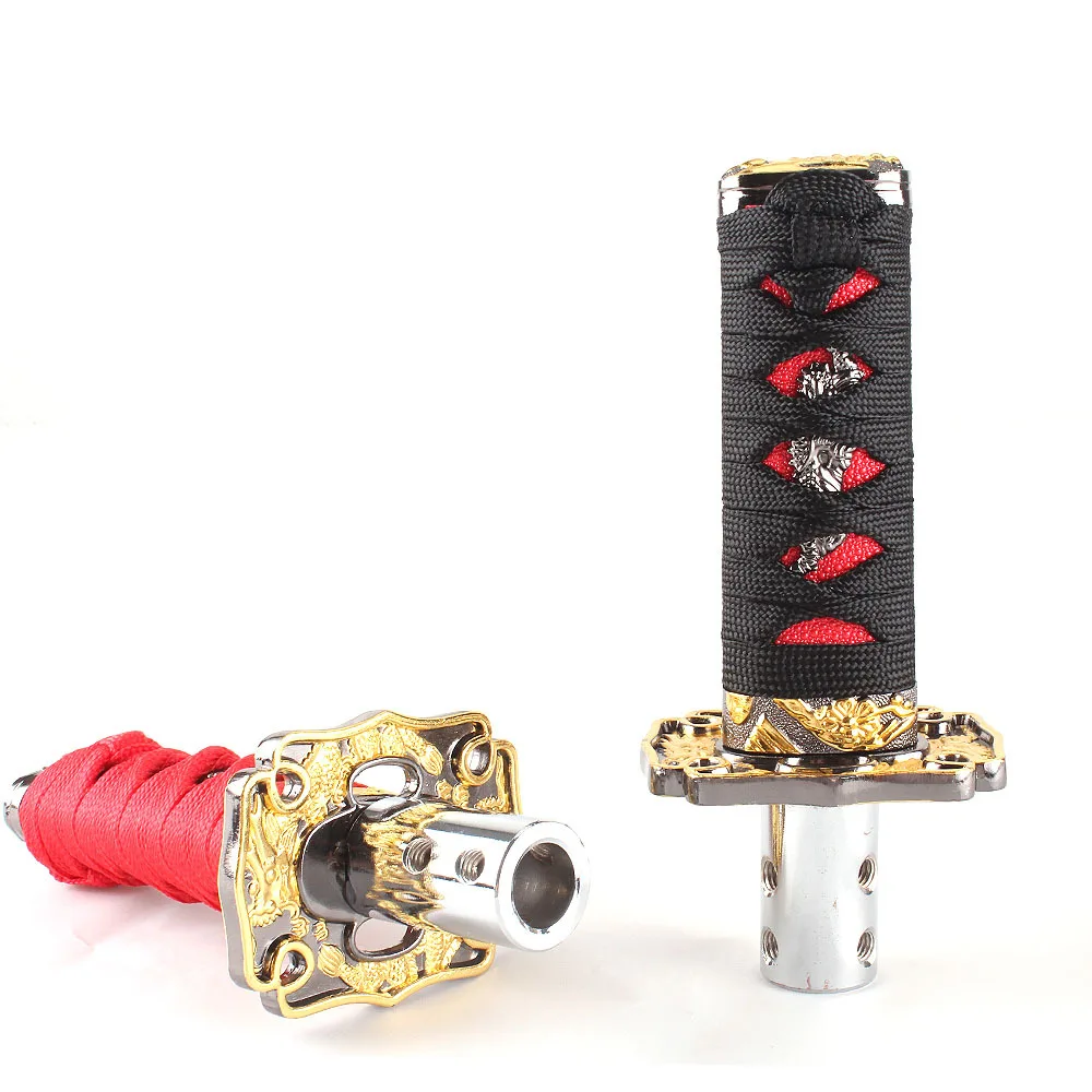 PUERXIN 10/15cm JDM Car Gear Shift knob Universal Samurai Sword Gear Shift Knob Sword Katana Shift Knob For Car Accessories
