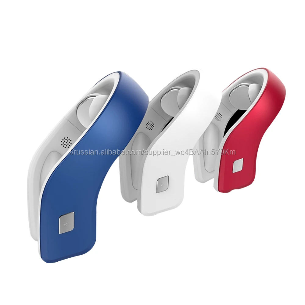 USB перезаряжаемые беспроводной голосовой контроль Электрический массажер для шеи с работы при прослушивании музыки по Bluetooth