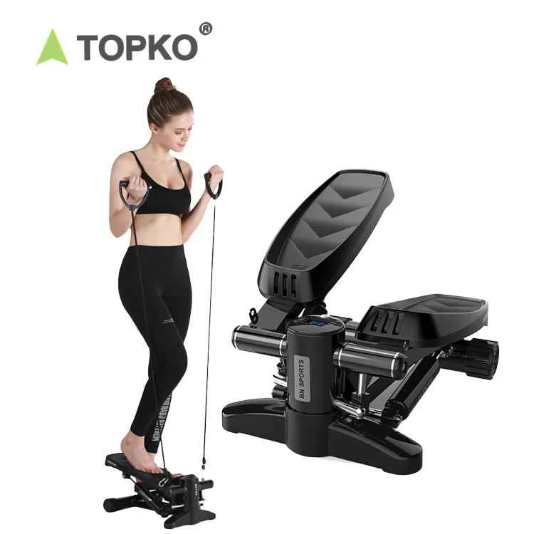 TOPKO  Foldable Exercise Stepper Home Indoor Step Mini Bike Leg Exerciser Mini Stepper
