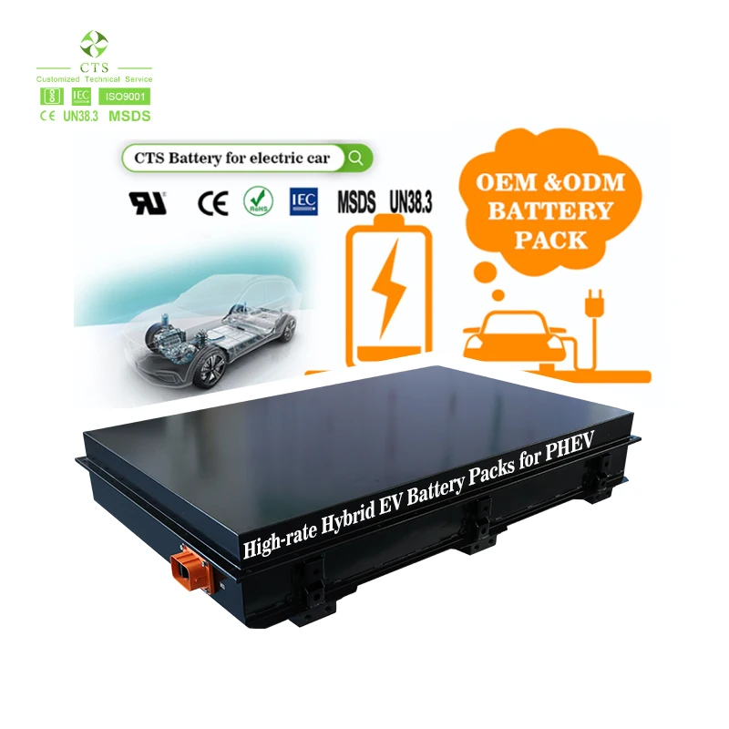 Electric Car Ev Battery 336V 400V 450V 500V 525V 30kw 45kw 60kw Lithium Ion Electric Vehicle Battery Pack with Built-in Bms
