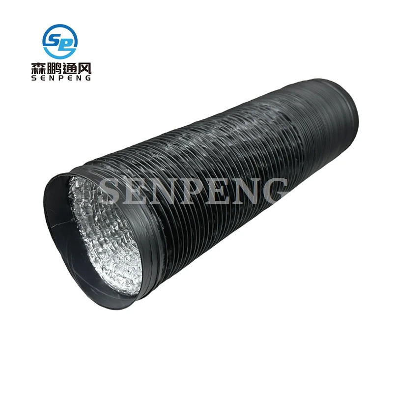 HVAC Spare Parts Spiral Type PVC Aluminum Ducting Ventilation Air Ducting