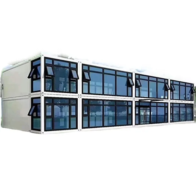 QingDao LINGSHAN Steel Structure Cheap lightweight environmentally friendly prefab container house Container house recommendatio