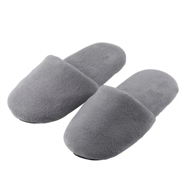 Environmentally friendly luxury custom logo embroidered disposable hotel slippers