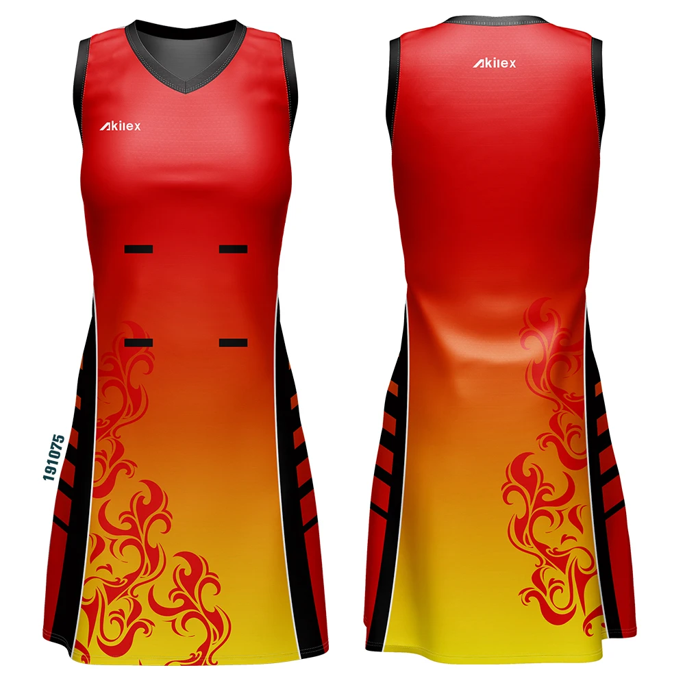 Новейшая Униформа Netball с индивидуальными панелями, ТРАПЕЦИЕВИДНОЕ ПЛАТЬЕ Netball с цифровым сублимационным принтом, прочая Спортивная одежда для женщин