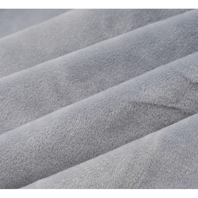 Hot Selling Various Color Velboa Minky PV Plush Knit Fleece Toy Fabric Velboa Plush Fabric