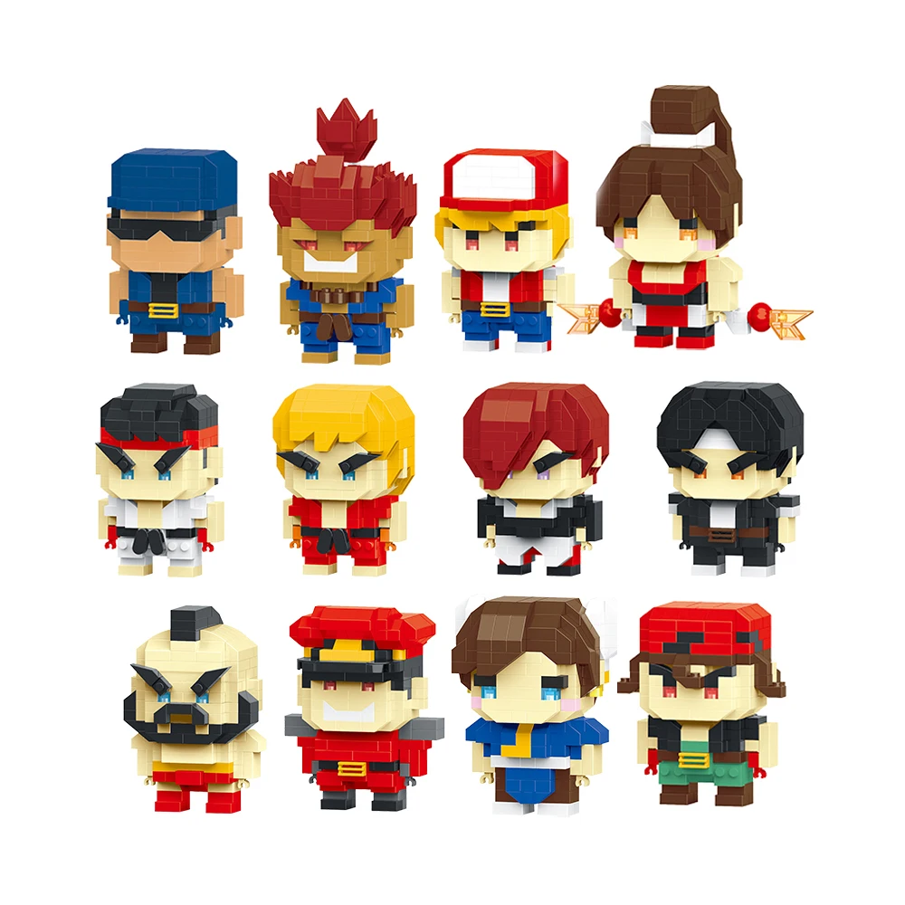 NEW Nano blocks blind box Street kid bricks cartoon Building Blocks Sets kitty party favor toys kids toys W2305