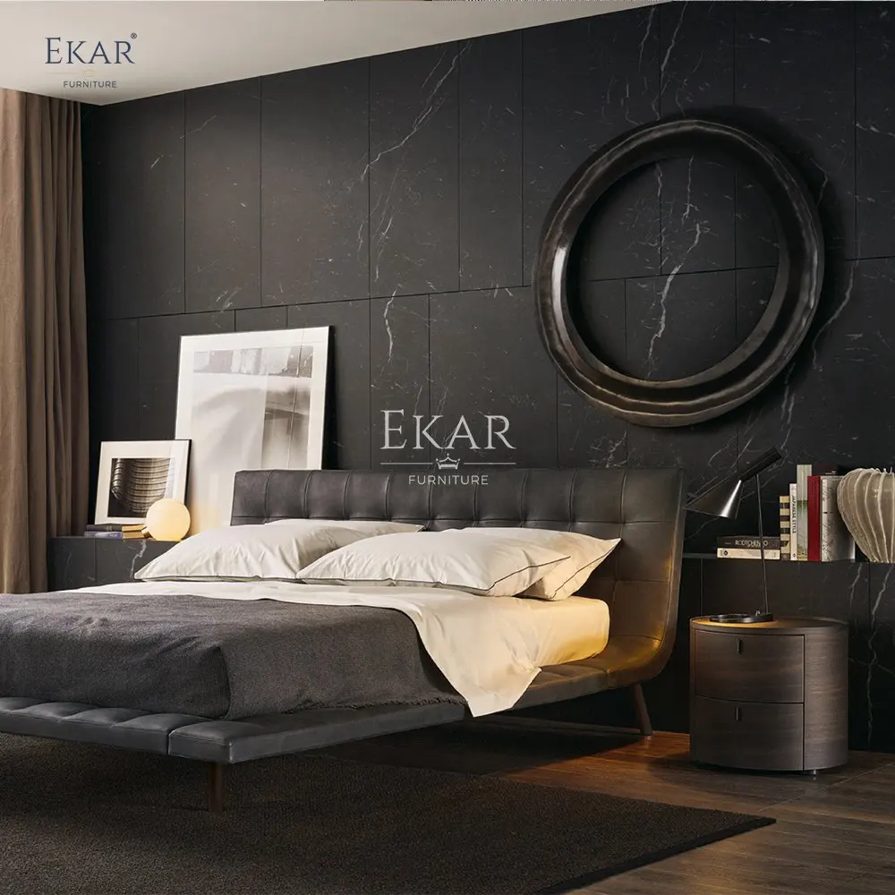 Modern Luxury White Oak Mountain Grain Smoked Bedside Cabinet for Bedroom Home Hospital School Contemporary Style for Hall Use