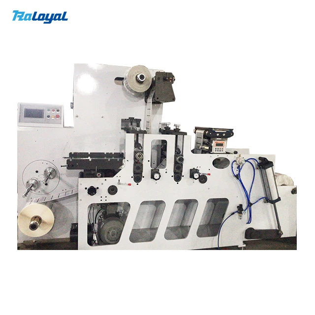 Raloyal  320 mm Automatic  Adhesive Label Sticker 2 units two  Die Cutting Section Rotary Die Cutting Machine