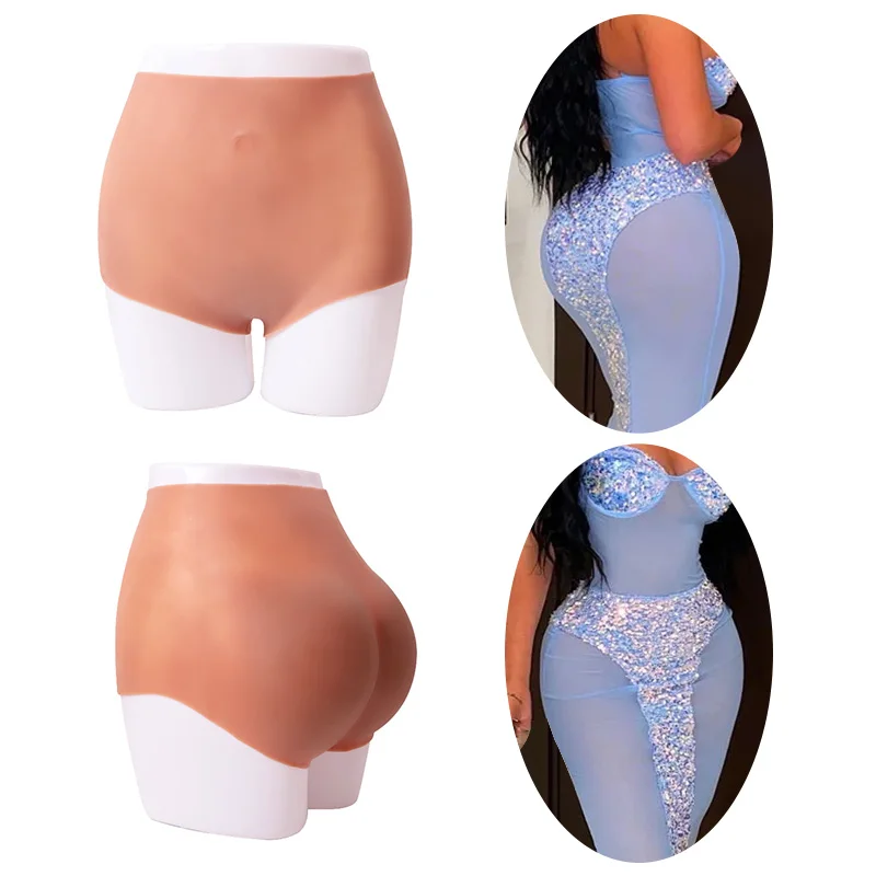 Women Plus Size shaper Silicone Big Buttocks Padding Pants Enhancicng Shaper Large Butts Lifting Natural Bum Shapewear 1.8cm