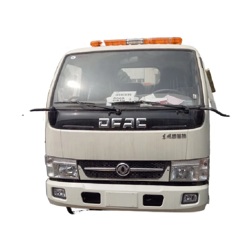 DFAC car accident emergency slide tilt slide tray rollback bed two post car lift winch 4 ton 5 ton car transporter truck body