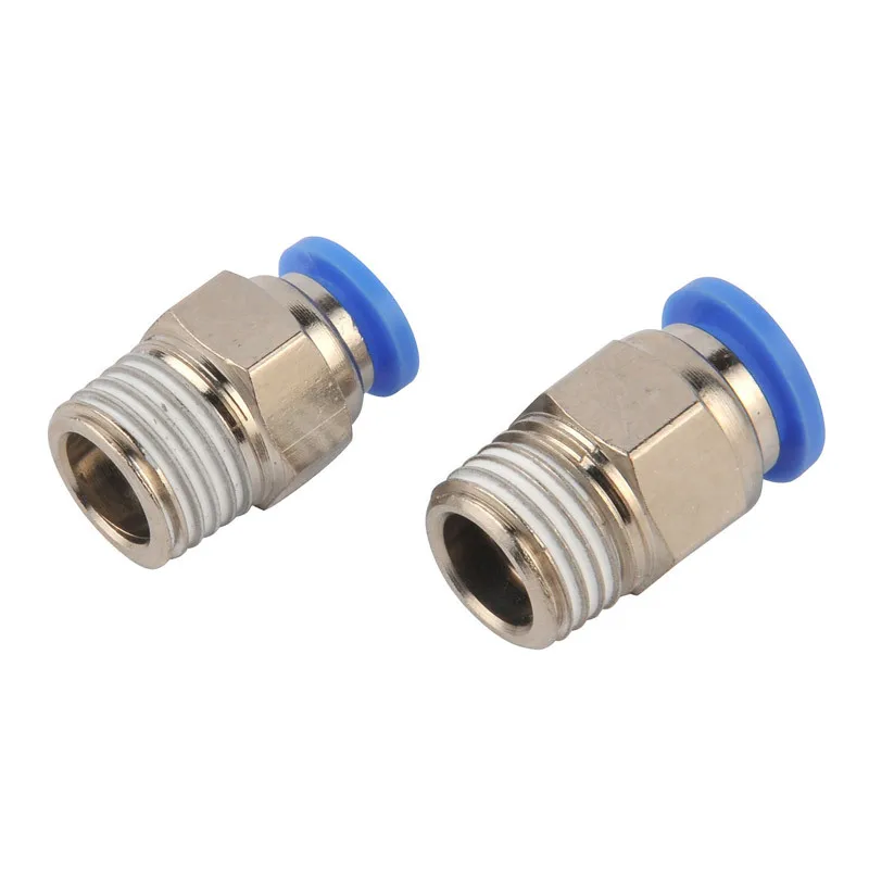 
Plastic Union Straight Male Retail Shop Pneumatic Air Pipe Fitting Air Compressor Fitting Push in Fitting for Air Hose 