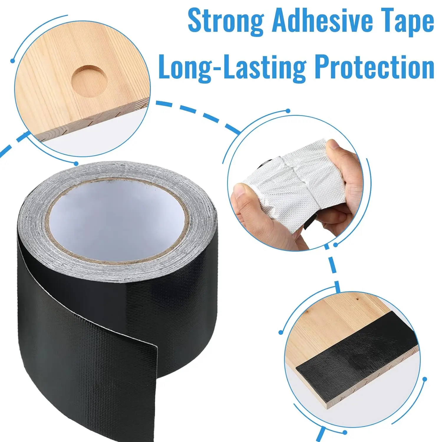 Self Adhesive Waterproof Beams Board Flashing Butyl Protective Deck Butyl Joist Tape