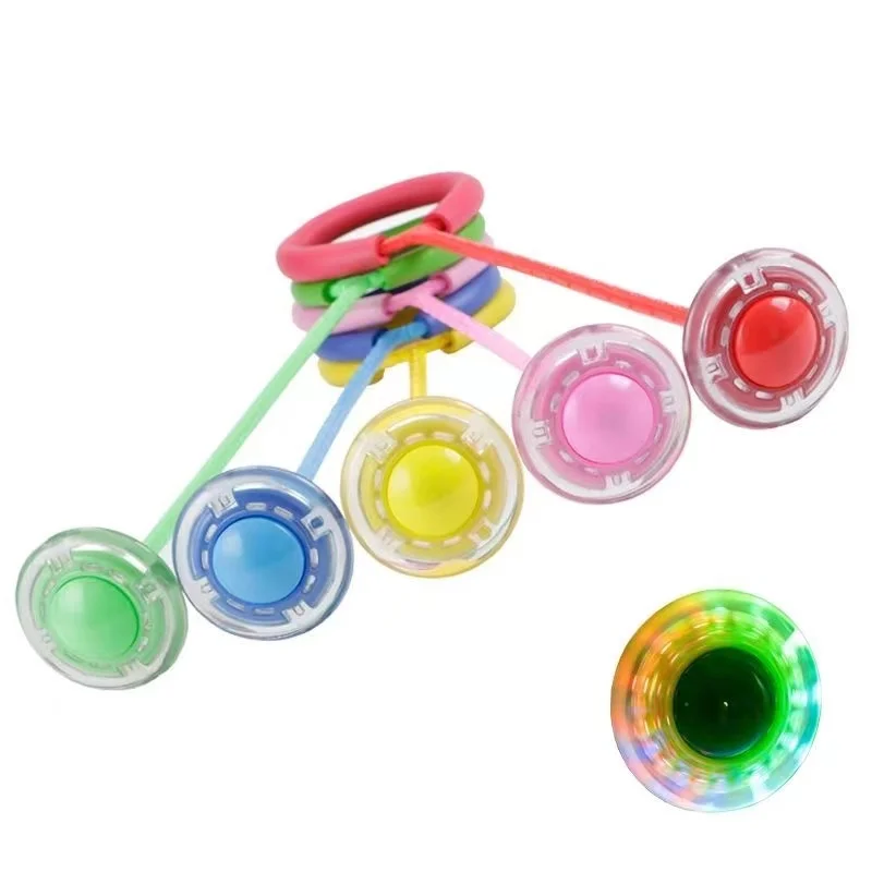 Fun parent-child games children sports fitness long jump jumping ball LED flash jumping ball