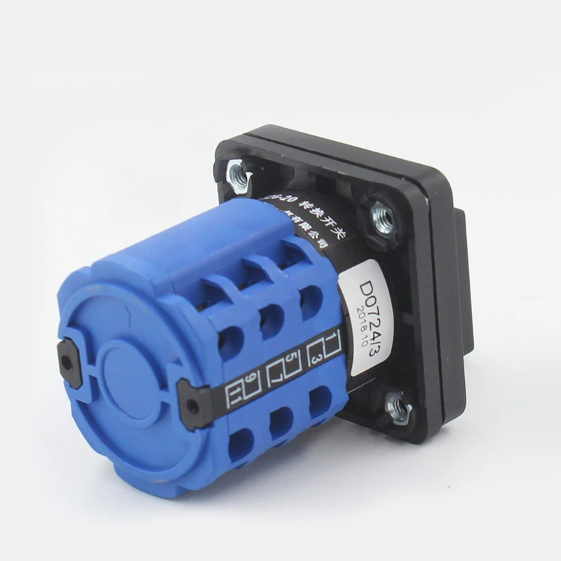 LW26-20 water pump motor manual active/standby power 1-2-3 rotary switch 20A 3 position 3 pole changeover switch