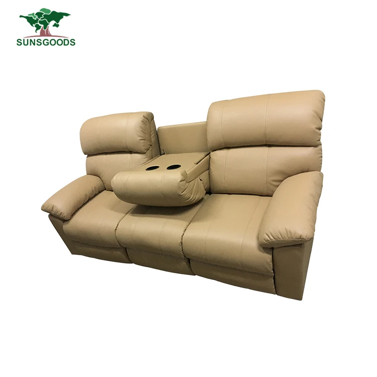 Minimum order quantity  1 set home cinema sofa,recliner sofa mechanism,brown colour sofa set