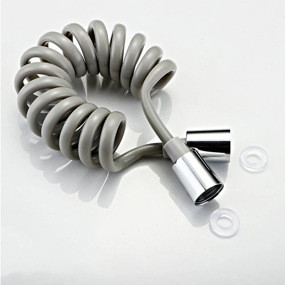 Household Bathroom Toilet Handheld Bidet Sprayer 1.5 2 3 M Multi Color Spring Tube Pu Spiral Bidet Hose