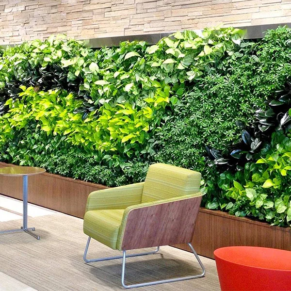 Artificial Green Wall System Vertical Garden Uv-resistant And Flame-retardant Artifical Greenery Plant Wall For Outdoor Decor