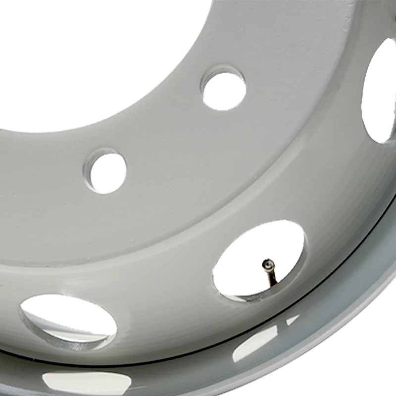 22.5X6.75/7.50/8.25/9.00/9.75 Best Sell 8 10 Holes Steel Wheel Rims 22.5x9.00 Inch For Truck  TUBELESS STEEL WHEELS 15DC