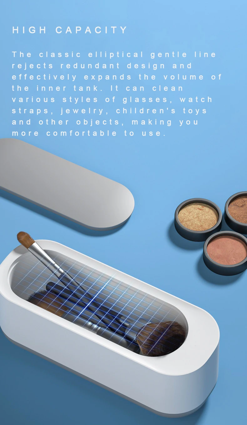 Home Use High Frequency Ultrasonic Cleaner Timer Jewelry Watch