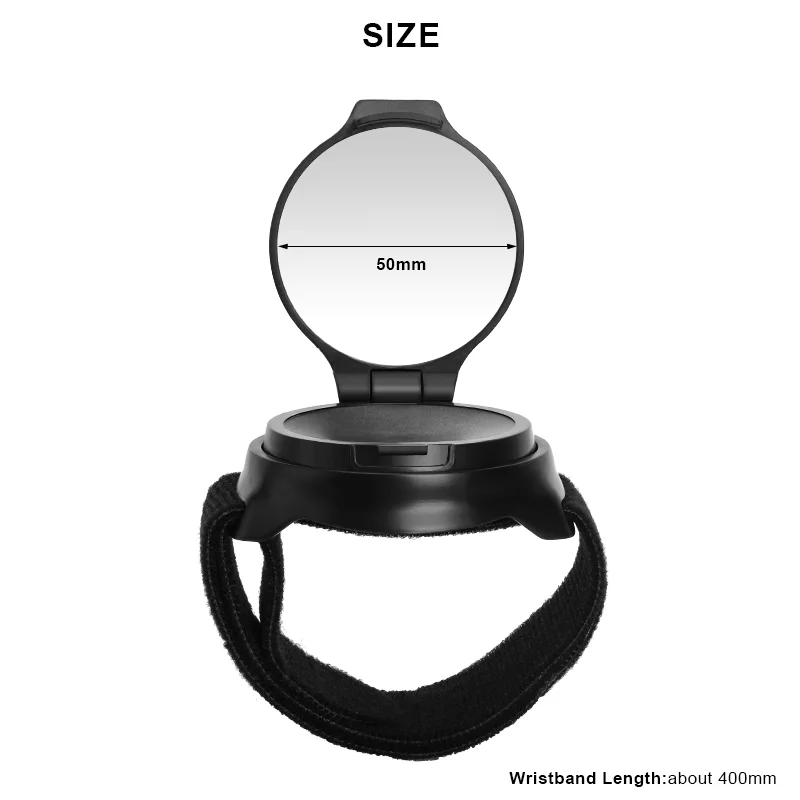 RIDERACE Foldable Rearview Mirror 360 Degrees Rotating Bike Wrist Mirror Safety Riding MTB Retroreflector Cycling Accessories