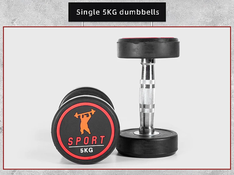 Hex Dumbbell Wholesale 2.5-50KG    fixed rubber  dumbbell gym Equipment Low Price Cast Iron