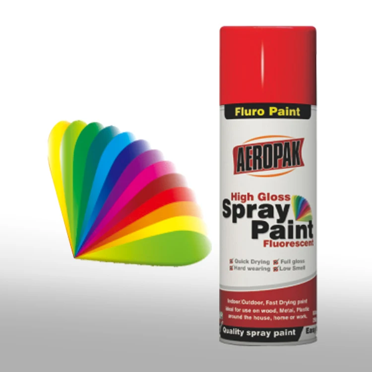 Aeropak Fluorescent Spray Paint Aerosol Auto Metal Paint