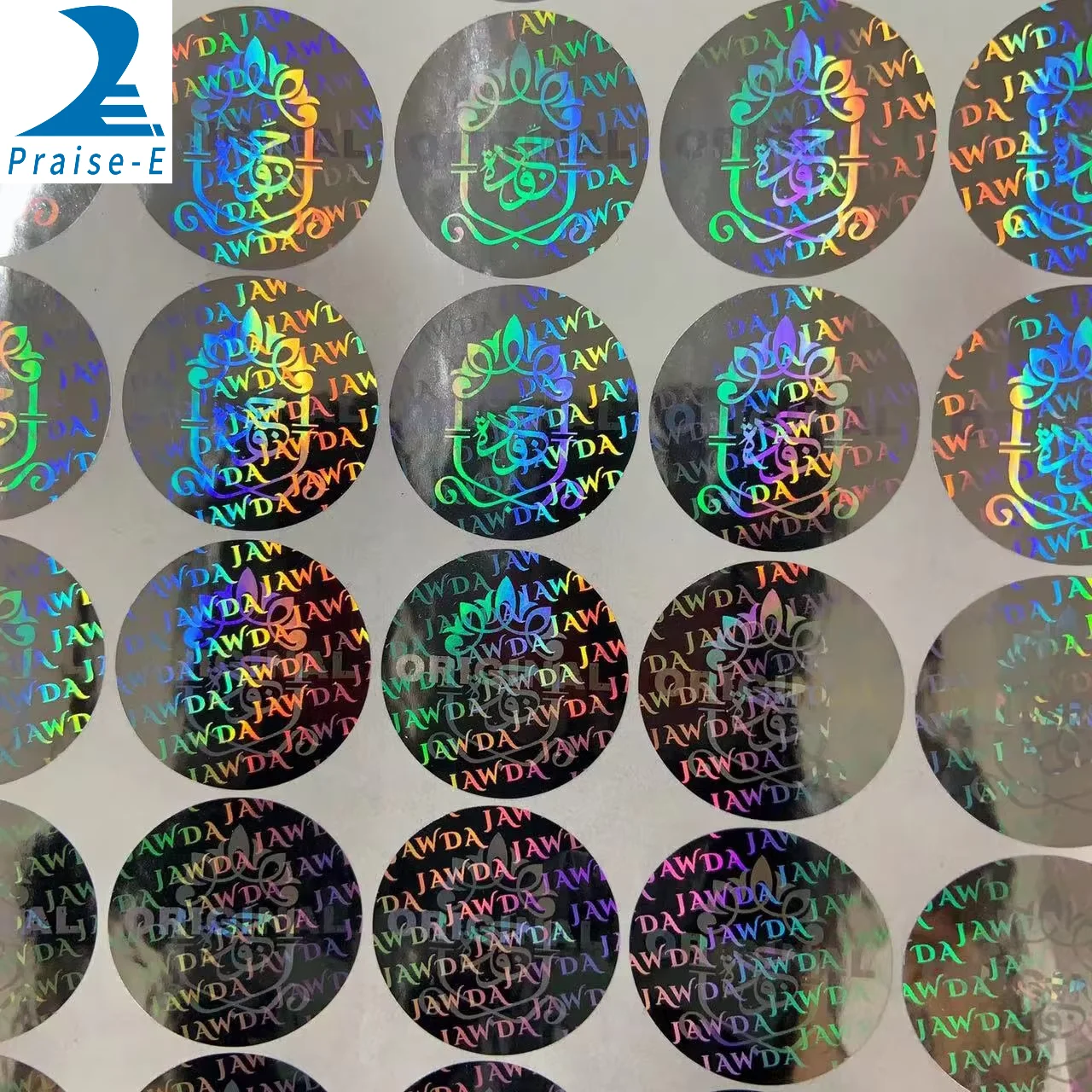 Custom Logo  Hologram waterproofSticker Warranty Security  dual channel sticker with VOID effect