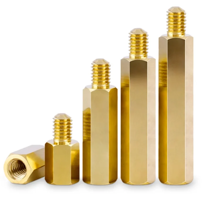 M4 Length 5-10mm Hex Brass Male Female Standoff Board Rack Stud Hexagon Threaded PCB Motherboard Spacer