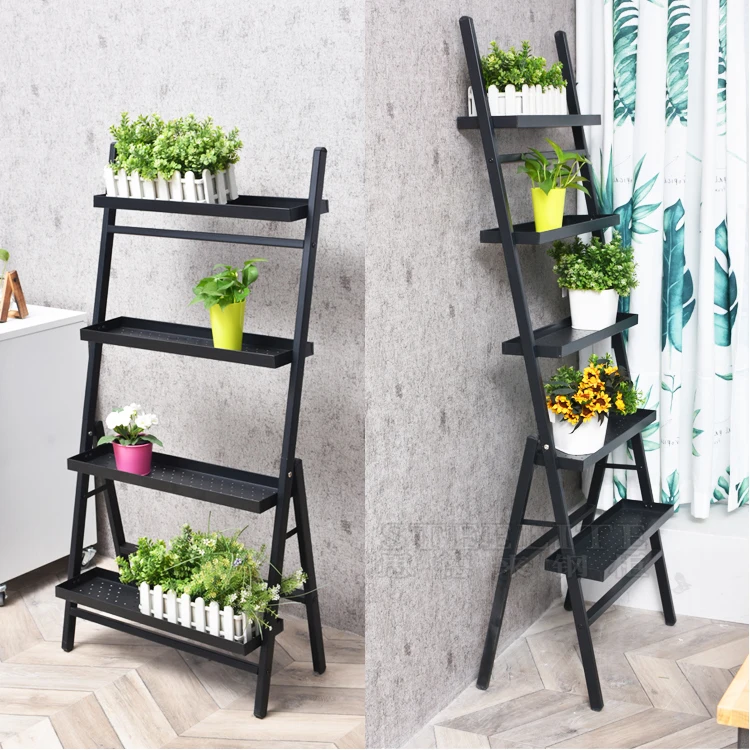 Plant Stand Indoor Outdoor 5 Tier Flower Pot Holder Multiple Plant Shelf Potted Display Corner Rack Tall Planter Shelves