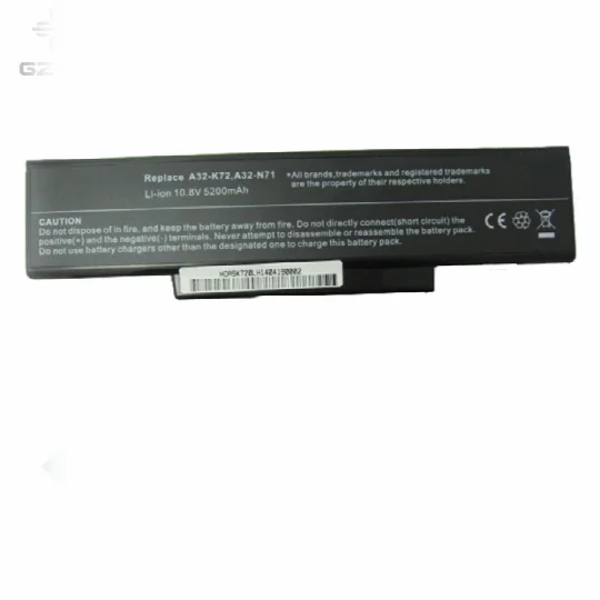 Laptop battery High quality for Asus K72 Wholesale manufacturer