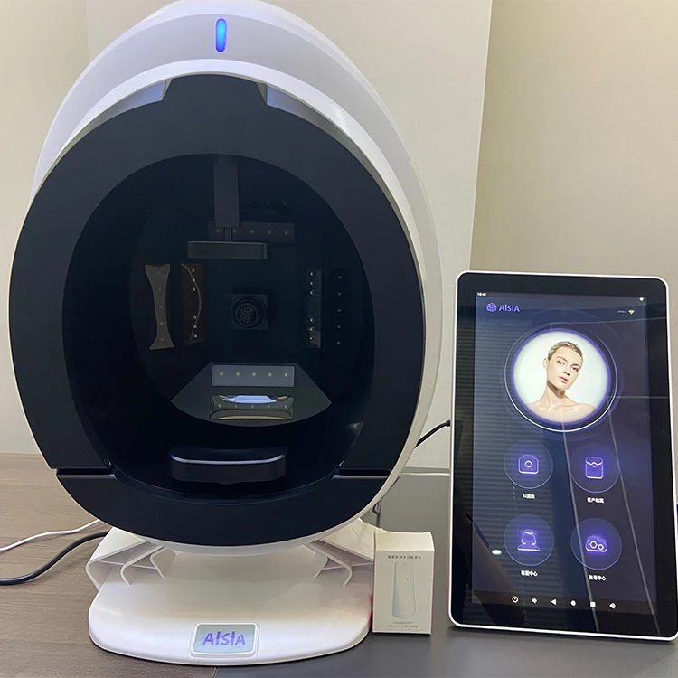 2024 Korean New 8 Spectrum Digital Analyzer Face Analysis Machine 3d Digital Facial Skin Analysis Machine For Sale