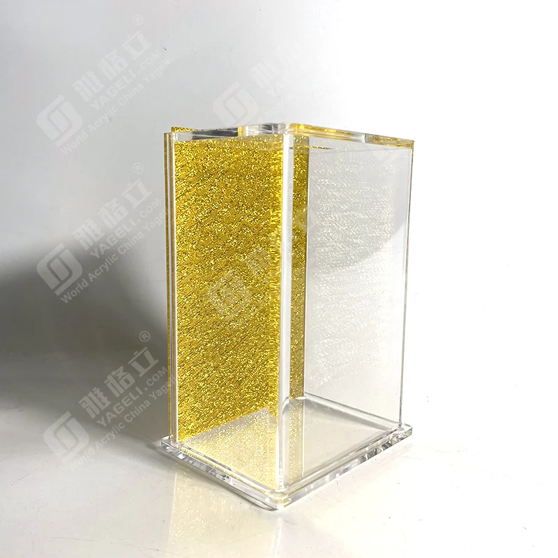 Yageli Factory manufacture wholesale customized acrylic Jewish Charity tzedakah box