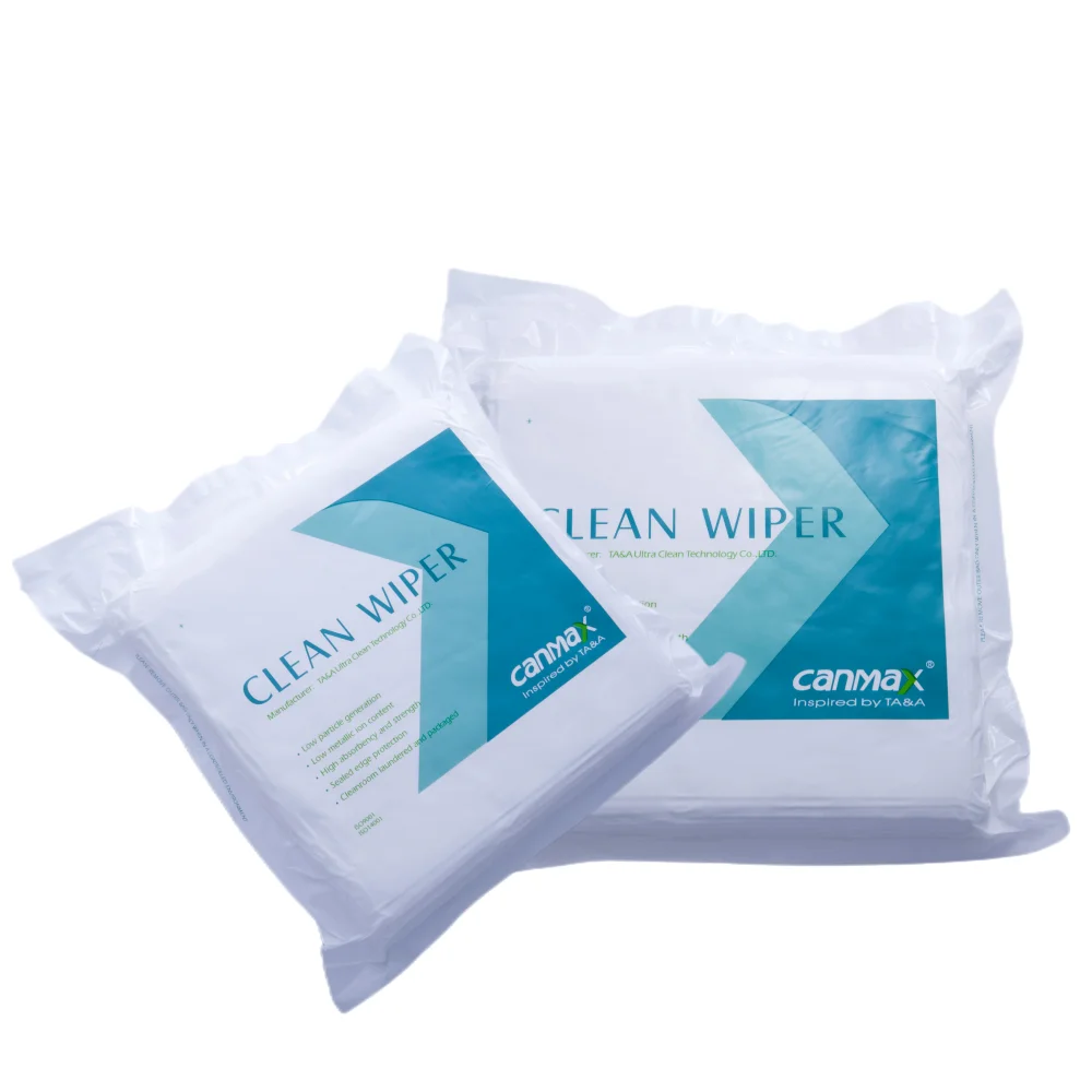 Hot selling Professional Cleanroom Wiping Cloth Cleanroom Wipers 100% Polyester Cleaning Wiper For Lab General Cleaning