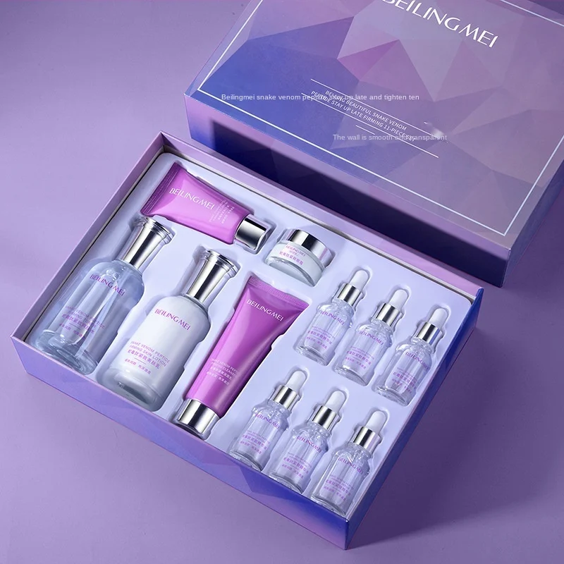 
 Пептид змеиного яда Beilingmei, восстанавливающий и укрепляющий набор из 11 предметов, уход за лицом, питательный увлажняющий косметический набор, уход за кожей  