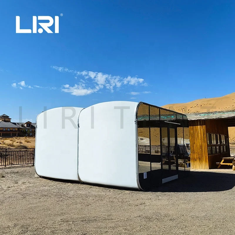 Outdoor Customized Inflatable Modular Capsule House Glamping Tent With Bathroom
