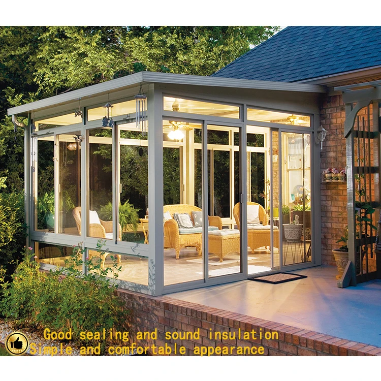 Wholesale Price Modern Sunroom Extension Sun room Greenhouse Glass House Four Season