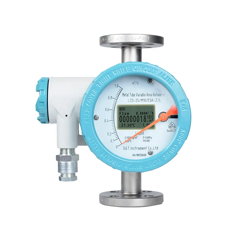 High-precision Metal Tube Rotor Flowmeter 4-20ma Output Anti-corrosion Liquid Flowmeters Rotameter Flow Meter
