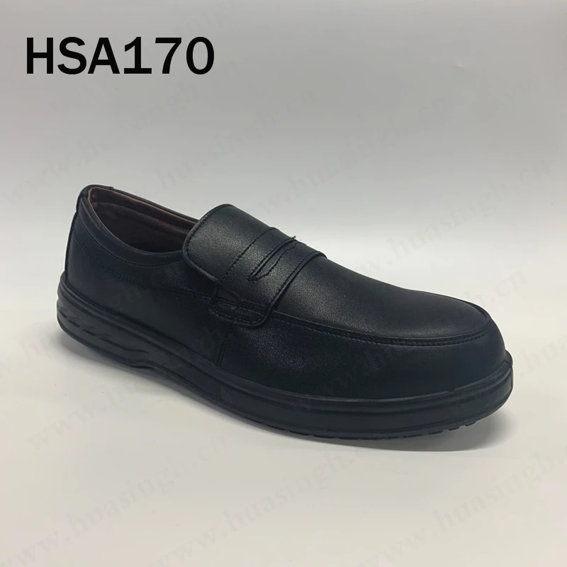 LXG,nice Quality Full Grain Leather Hard Wear Work Safety Shoes Steel Toe Insert Anti-puncture Manager Safety Shoes HSA170