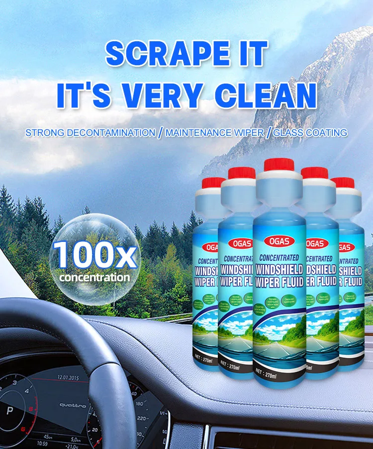OGAS car windshield wiper washer fluids Concentrated 1:100 car window wash & cleaning