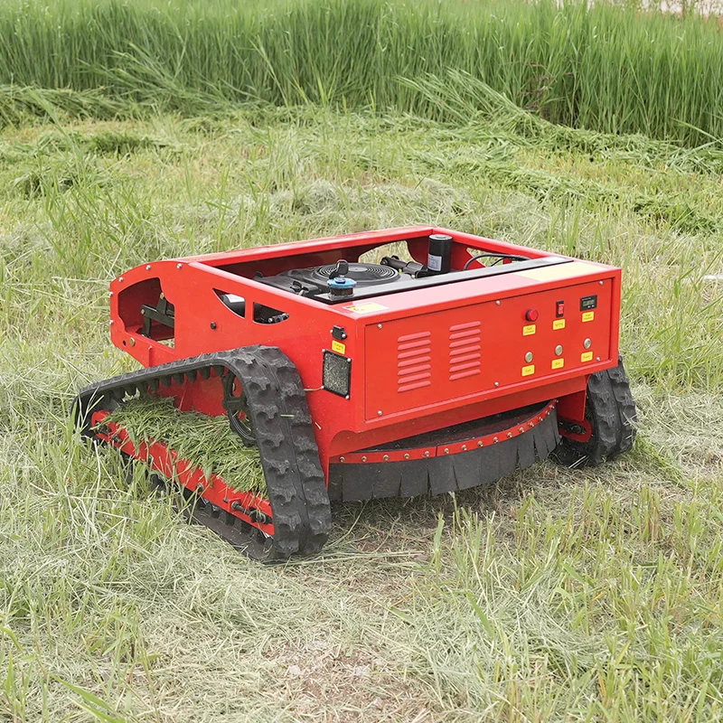 Newly Design Remote Control Multi Purpose Multi-functional Gasoline wheel Crawler Lawn Mower
